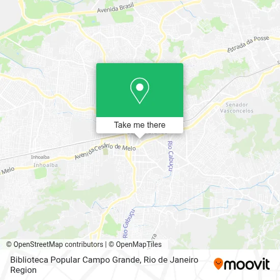 Biblioteca Popular Campo Grande map