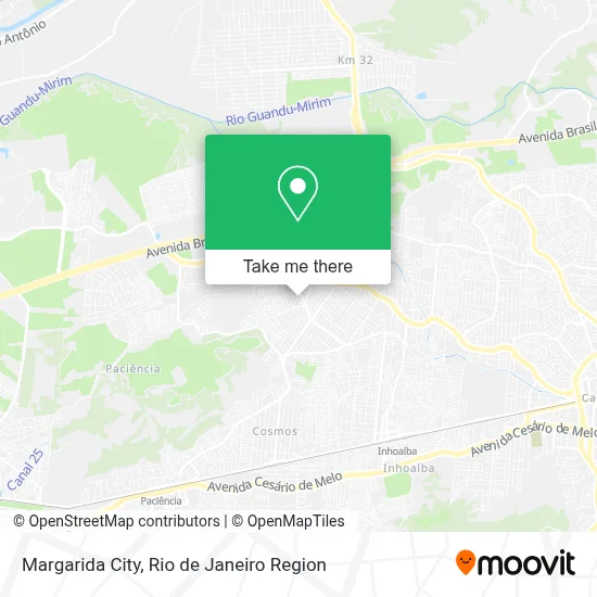 Margarida City map