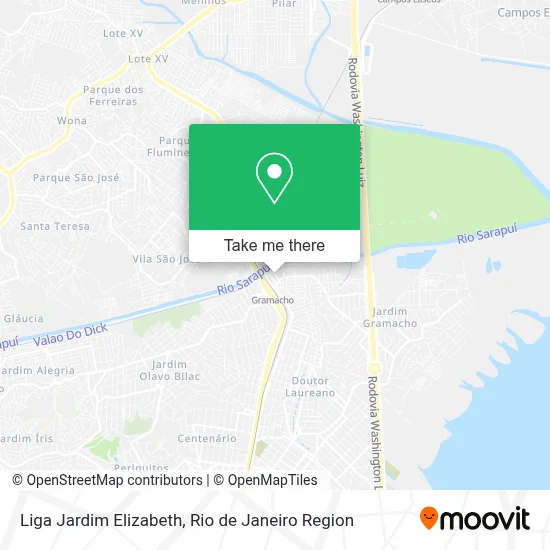 Liga Jardim Elizabeth map