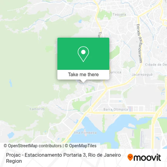 Projac - Estacionamento Portaria 3 map