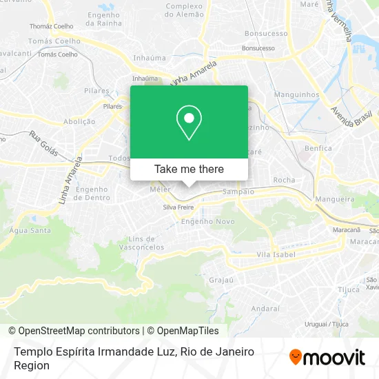 Templo Espírita Irmandade Luz map