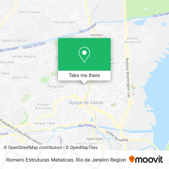 Romero Estruturas Metalicas map