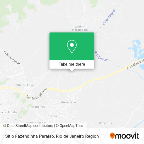 Sitio Fazendinha Paraiso map