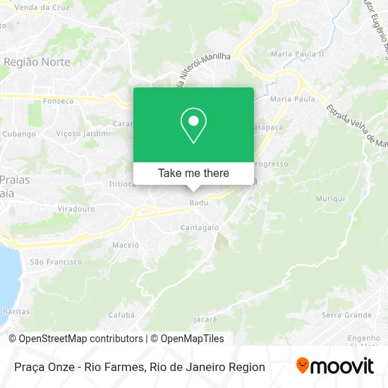 Praça Onze - Rio Farmes map