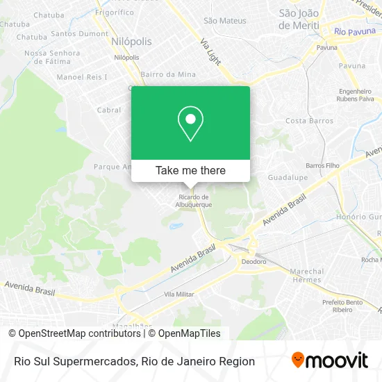 Rio Sul Supermercados map