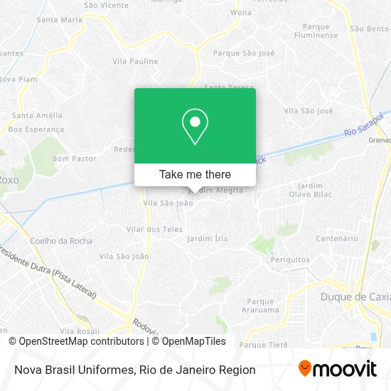 Nova Brasil Uniformes map