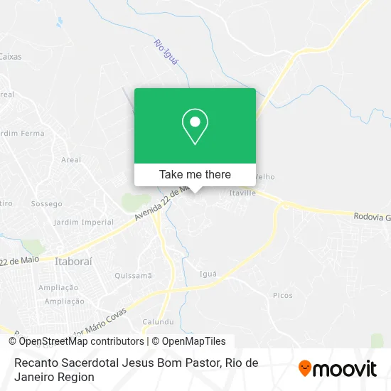 Recanto Sacerdotal Jesus Bom Pastor map