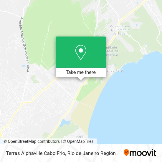 Terras Alphaville Cabo Frio map