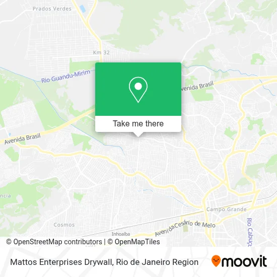 Mattos Enterprises Drywall map