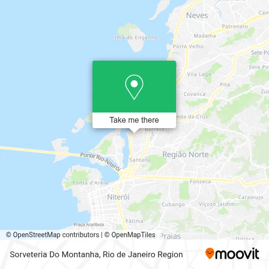 Sorveteria Do Montanha map