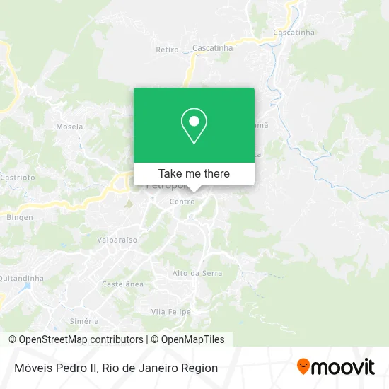 Móveis Pedro II map