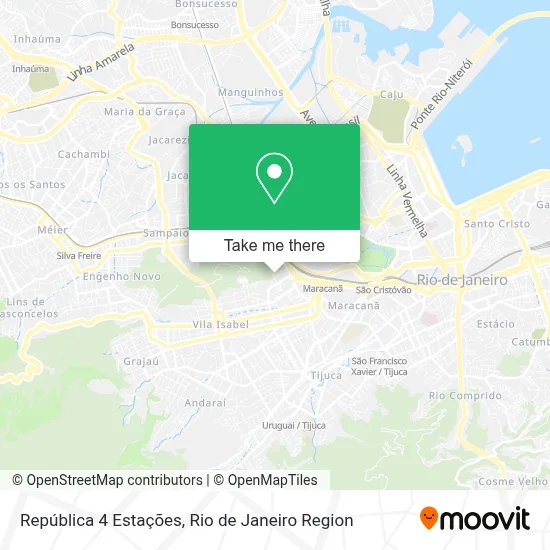 República 4 Estações map