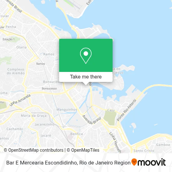 Bar E Mercearia Escondidinho map