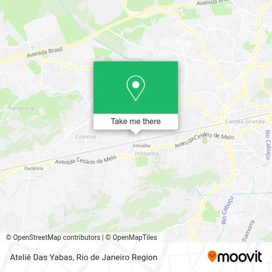 Ateliê Das Yabas map