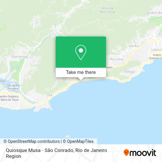 Quiosque Musa - São Conrado map