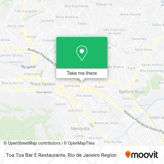Toa Toa Bar E Restaurante map