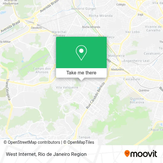 West Internet map