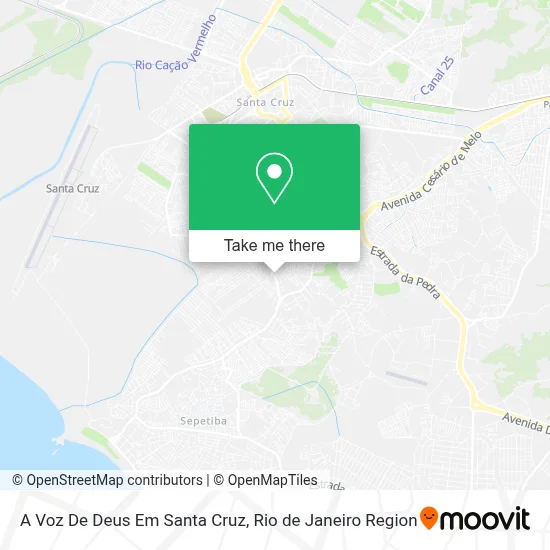 A Voz De Deus Em Santa Cruz map