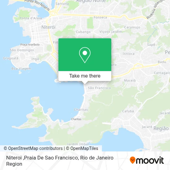 Niteroi ,Praia De Sao Francisco map