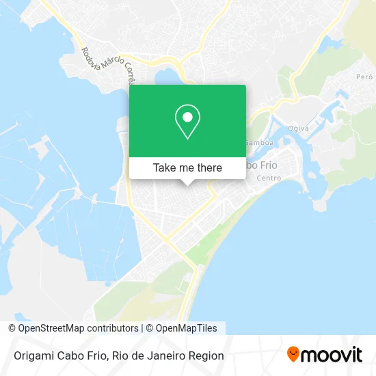 Origami Cabo Frio map