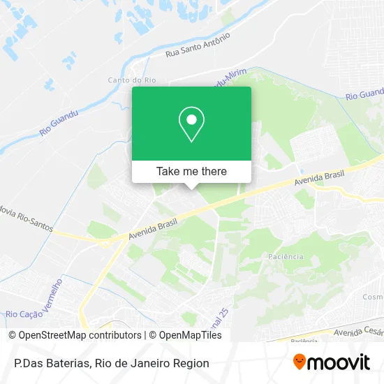 P.Das Baterias map
