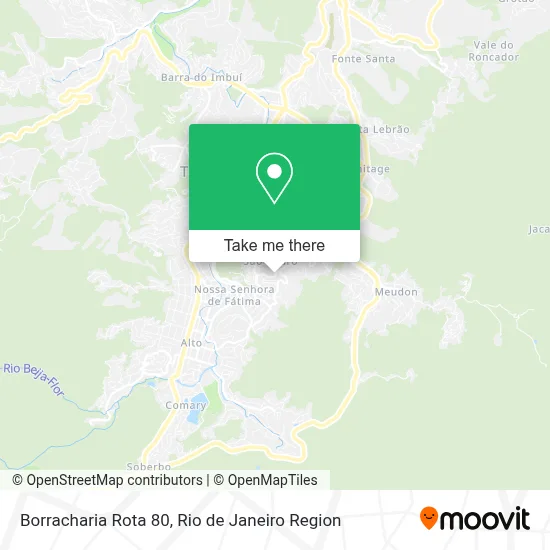 Borracharia Rota 80 map