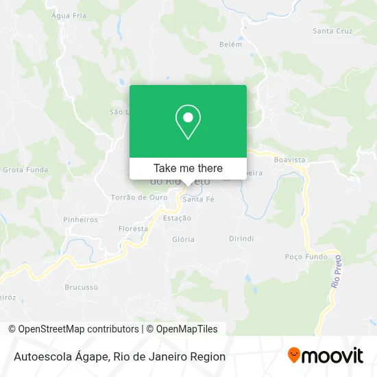 Autoescola Ágape map