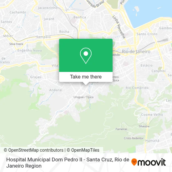 Hospital Municipal Dom Pedro II - Santa Cruz map