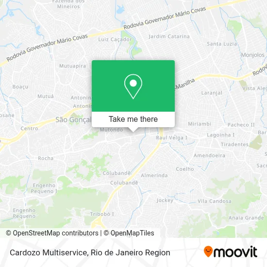 Cardozo Multiservice map