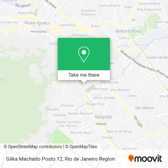 Gilka Machado Posto 12 map