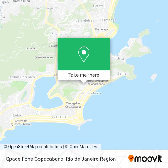 Space Fone Copacabana map