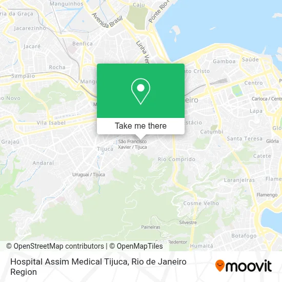 Hospital Assim Medical Tijuca map