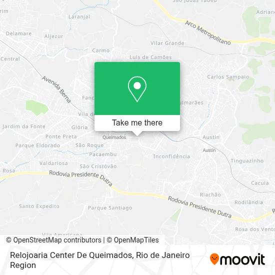 Relojoaria Center De Queimados map