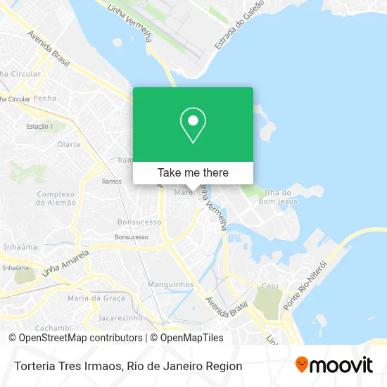 Torteria Tres Irmaos map