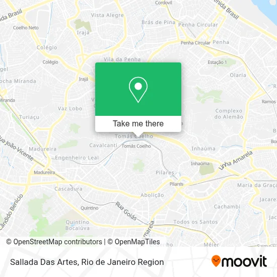 Sallada Das Artes map