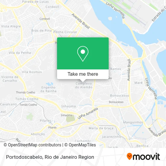 Portodoscabelo map
