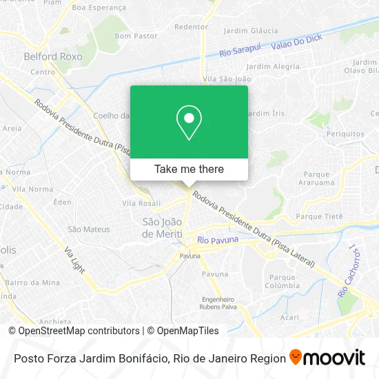 Posto Forza Jardim Bonifácio map