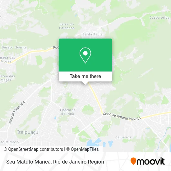 Seu Matuto Maricá map