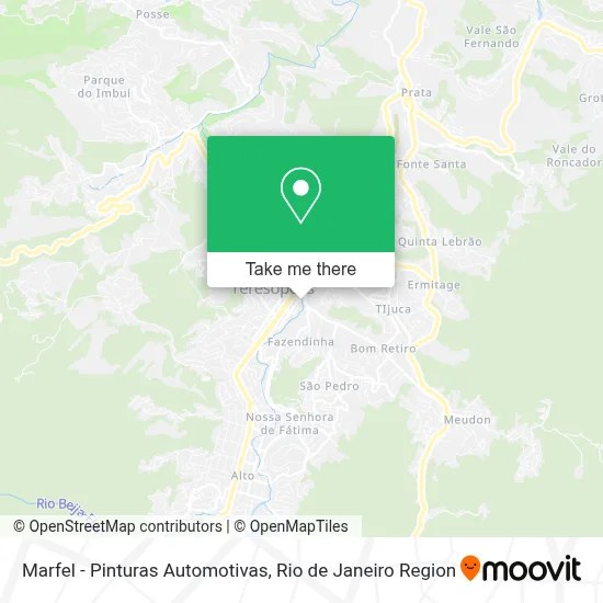 Marfel - Pinturas Automotivas map