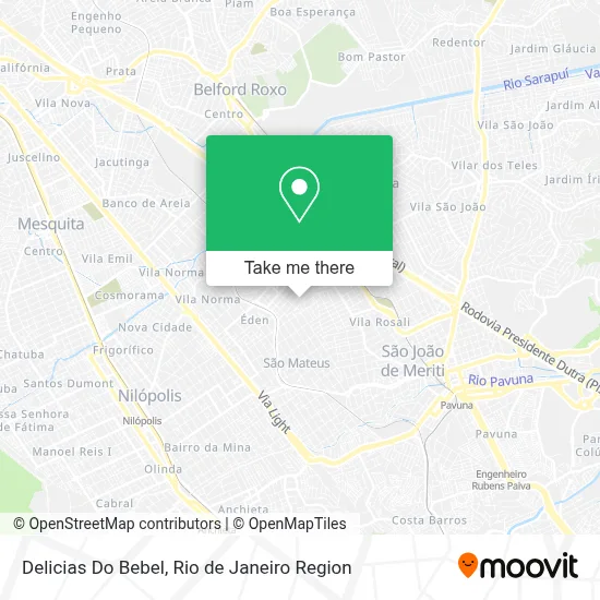Delicias Do Bebel map