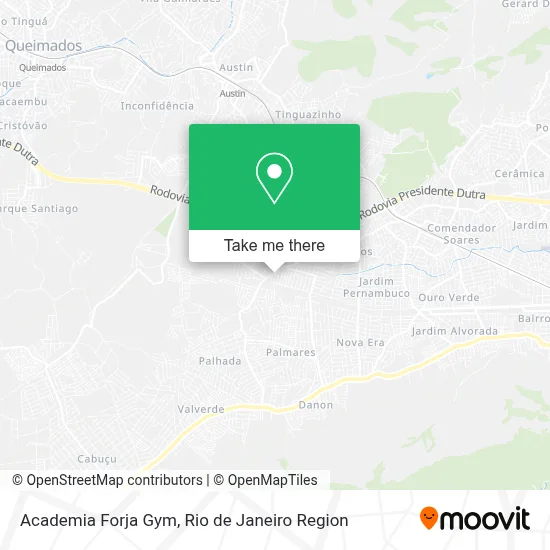 Academia Forja Gym map