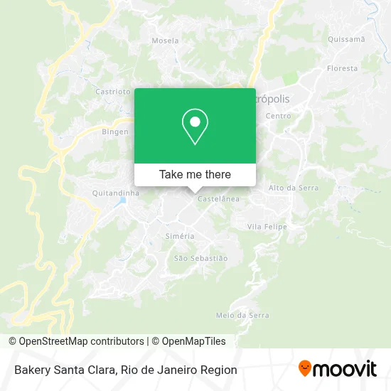 Bakery Santa Clara map