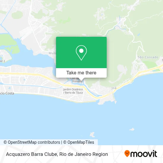 Acquazero Barra Clube map
