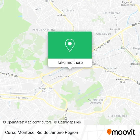 Curso Montese map