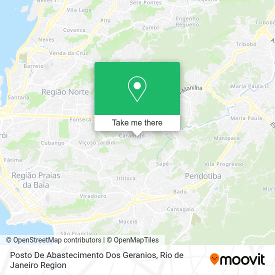 Posto De Abastecimento Dos Geranios map