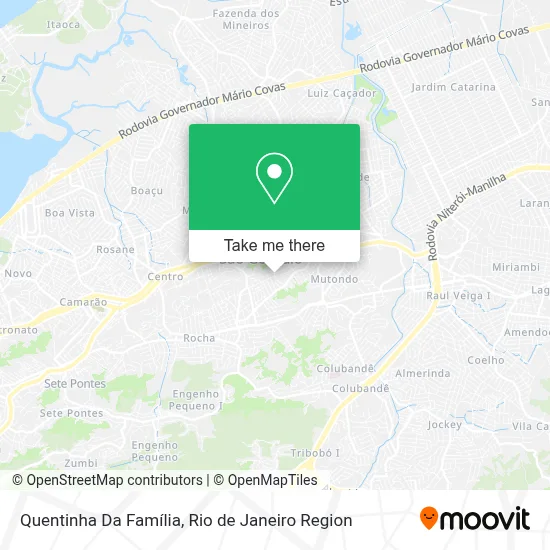 Quentinha Da Família map