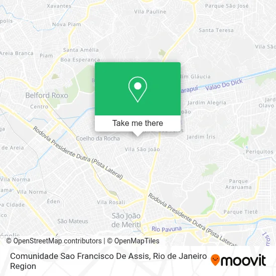 Comunidade Sao Francisco De Assis map