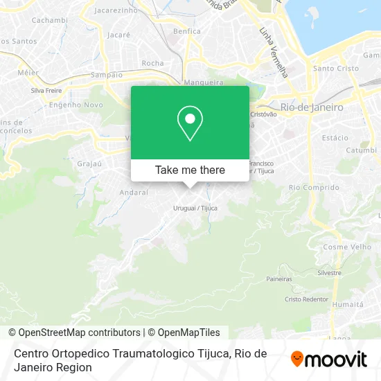 Centro Ortopedico Traumatologico Tijuca map
