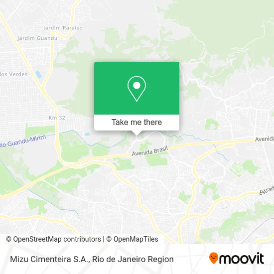Mizu Cimenteira S.A. map
