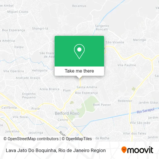Lava Jato Do Boquinha map